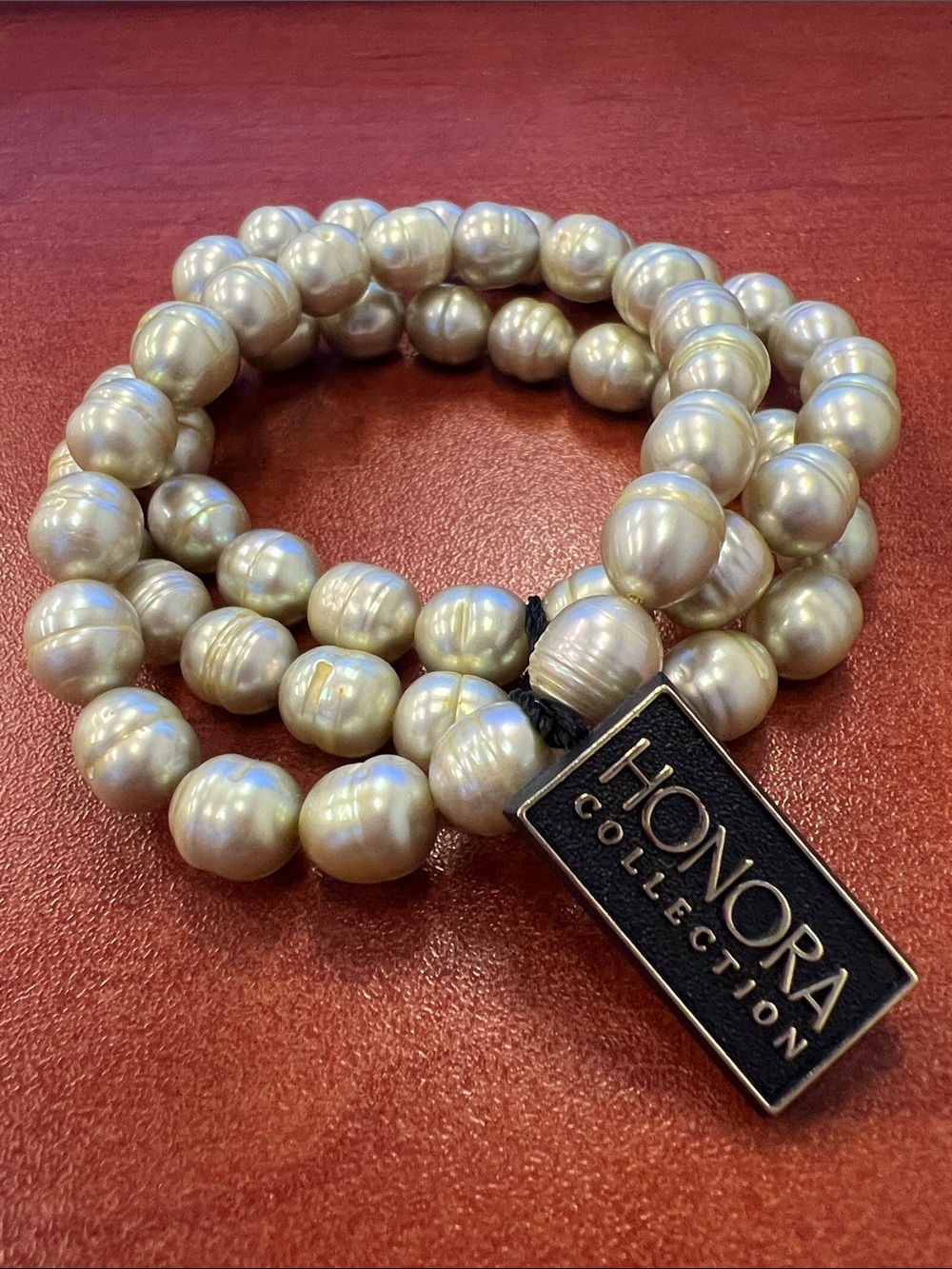 Honora Set of 3 Pearl Stretch Bracelets NWT